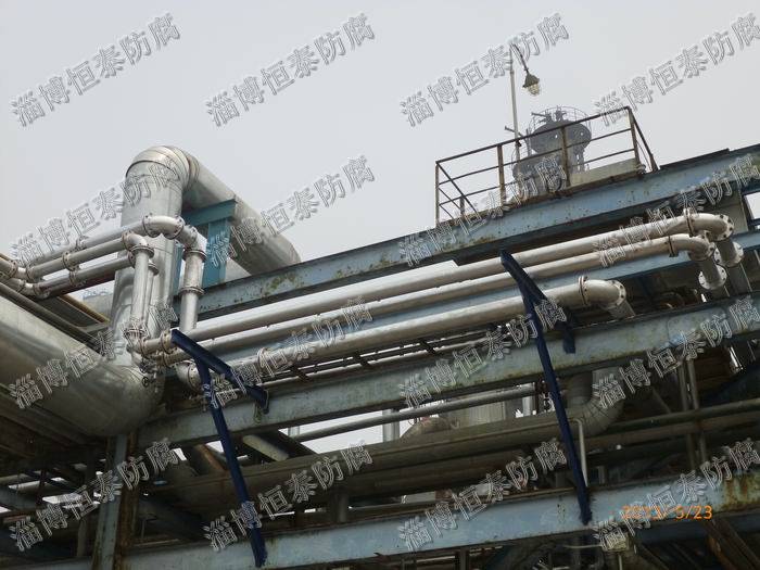 東營石大項(xiàng)目鋼襯丁基橡膠管線 渣漿輸送系統(tǒng)